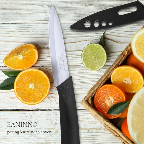 Paring Knife Set, 4 Inch Kitchen Paring Knives With Cover For Fruit Peeling With - Picture 5 of 12