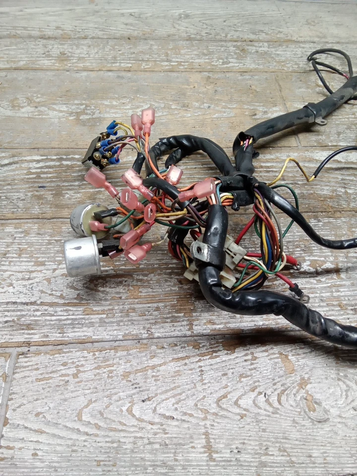 1987 87 Harley Davidson Tour Glide FLTC Main Wiring Harness Loom DL-687 - Image 2 of 4