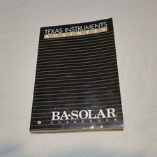 Texas Instruments Business BA SOLAR Guidebook - 1986 