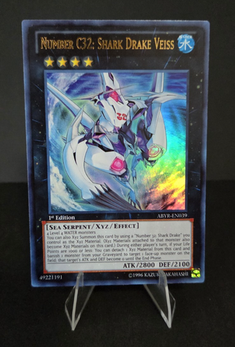 Number C32: Shark Drake Veiss - ABYR-EN039 - Ultra Rare - 1st Edition - Picture 1 of 10