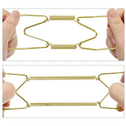 10Pcs Plate Hanger 4 Inch Brass Wall Plate Hangers Gold - Bild 5 von 6