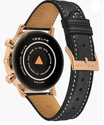 Teslar Rose Gold Watch with Black Leather Band NEW PHILIP STEIN TESLAR RE-Balance T-1 Chrono Rose Gold  main image 3