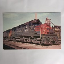 LMH Postcard LOUISVILLE NASHVILLE Railroad L/&N 368 Alco FA1 LEAWOOD Roundhouse