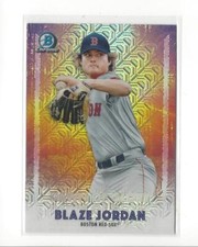 2021 Bowman Chrome Mega Box Dawn of Glory Refractors #DG20 Blaze Jordan Red Sox