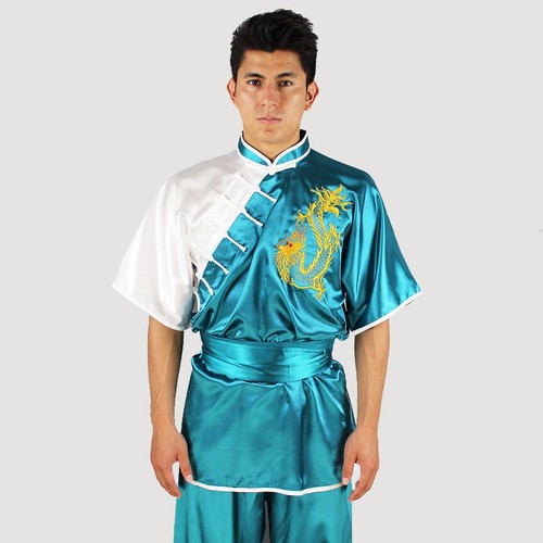 Silk Kung Fu Tai Chi Uniform Martial Arts Wushu Suit Contrast Color 9 Design Hot - Picture 20 of 21