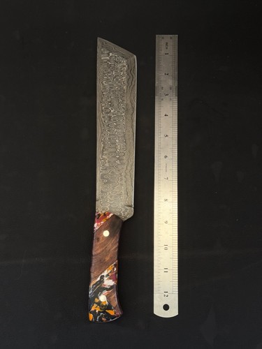 13" Raindrop Damascus Steel Machete Hunting knife for Camping OX 3466,, - Picture 5 of 5