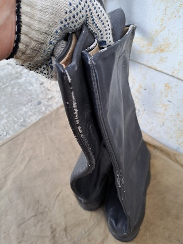 Oficial ruso soviético botas cromadas GOST 447-41 SEGUNDA GUERRA MUNDIAL talla 44 Ш ancho - Imagen 9 de 18