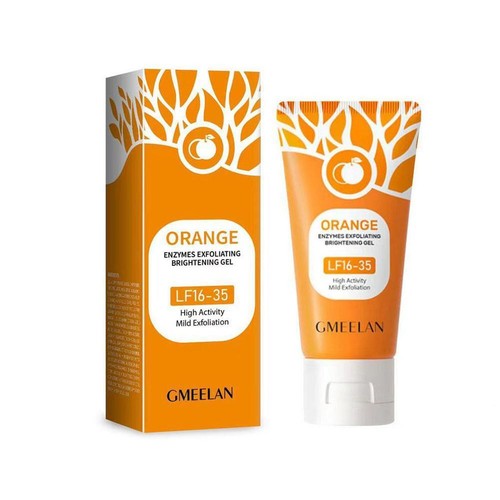 50g Gmeelan Orange Enzyme Facial Skin Scrub Gel Exfoliating Brightening ~ - Picture 6 of 11