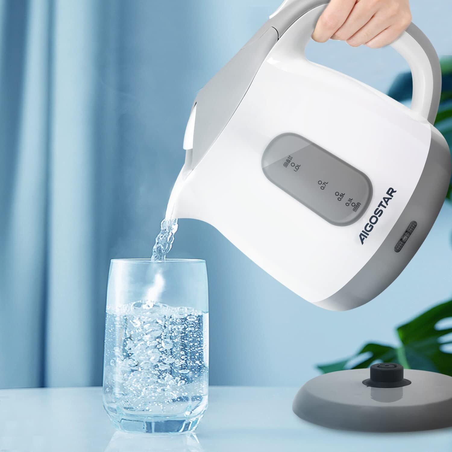 Small Electric Kettle, 1 Litre 1100W Low Wattage Kettle for Bedroom eBay