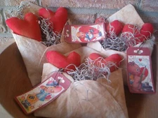 Primitive Valentine Envelopes Bowl Fillers. Please Read For Shipping 