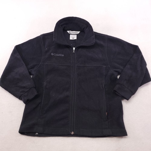Columbia Casual Zip Up Long Sleeve Jacket Youth Boys Size 8 Black - Picture 2 of 10