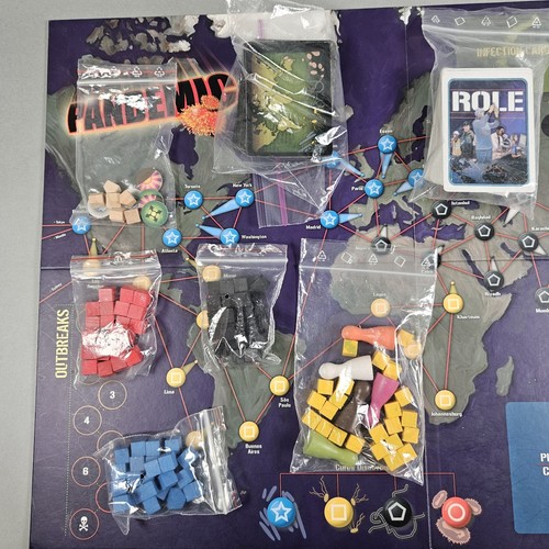 Pandemic Juego de Mesa Z-Man Juegos Matt Leacock 2007 ZMG 7021 Completo - Imagen 4 de 5