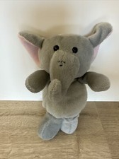 Best Made Toys Plush Elephant Gray With Pink Ears Stuffed Animal 7  EUC