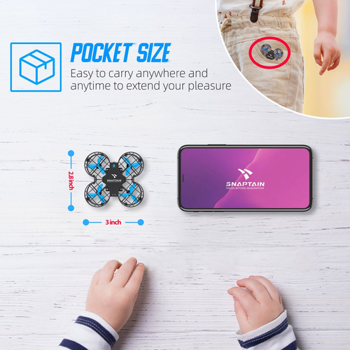 Snaptain H823H Mini Drone for Kids, Radio Control Quadcopter for Beginners with - Picture 2 of 10