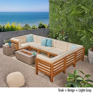 ravello sectional sofa outdoor pit shaped fire