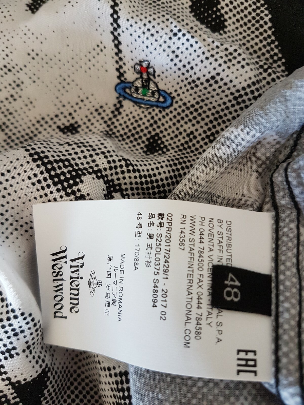 Da Uomo Uomo da da da Vivienne Westwood fetzen Camicia a Maniche Lunghe Taglia 48 Medium. RRP . 78b520 Da Uomo Uomo da da da Vivienne Westwood fetzen Camicia a Maniche Lunghe Taglia 48 Medium. RRP . 78b520