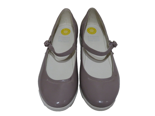 FitFlop™ F-POP NUDE MARY JANE PATENT BALLET PUMPS SHOES UK 8 EU 42 US 10 RRP £99 - Picture 7 of 21