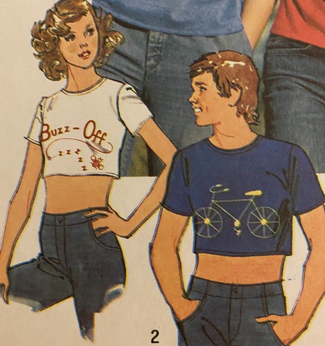 Simplicity 6309 Vintage 70s Sewing Pattern Men's T-Shirts Size: LARGE 42-44 - Picture 3 of 10