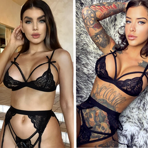 Plus Size Women Lingerie Set with Garter Belt 3 Piece Sexy Strap Bra&Panty Teddy - Picture 6 of 46