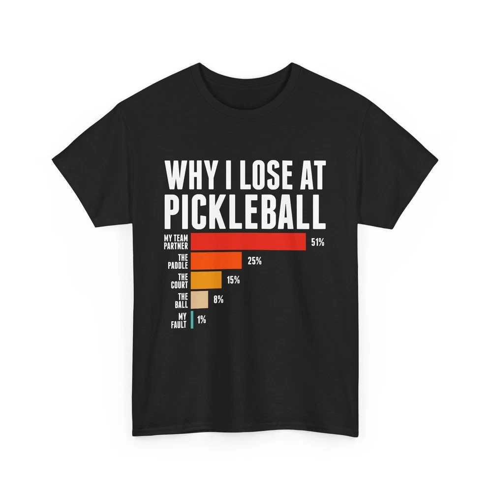 Pickleball Player Shirt, Why I Lose At Pickleball Sports Fans Women Men Shirt