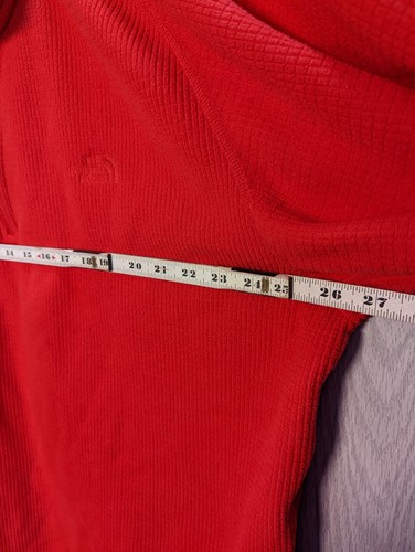 The North Face Mens 2XL Pullover Long Sleeve Quarter Zip Sweatshirt Red - Picture 4 of 6