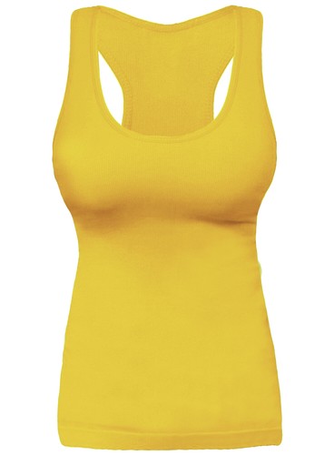 Ribbed Racerback Tank Top Camisole One Size - Picture 28 of 29