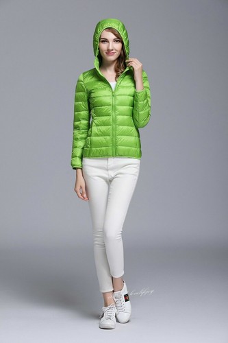 Winter Ultraleicht Damen Entendaunen Mädchen Mantel Kurz Kapuze Jacke Puffer Reißverschluss - Bild 68 von 73