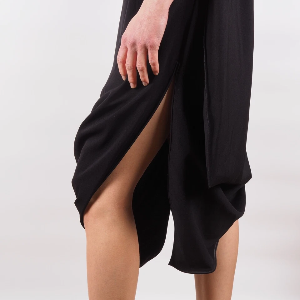 Vestido Marithe Francois Girbaud Vintage Para Mujer Negro Avantgarde Talla IT 44 FR 38 Foto 3 de 4