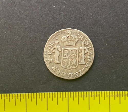 BOLIVIA POTOSI, 1784, 1/2 Real, Carlos III, P R, silver, circulated - 第 3/5 張圖片