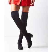 Sol Sana Aden Over The Knee Black Suede Australia Boots Size 35