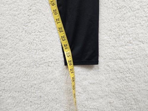 Adidas Girls Pants Extra Large Black Striped Poly Blend Pull On Active Leggings - Picture 11 of 19