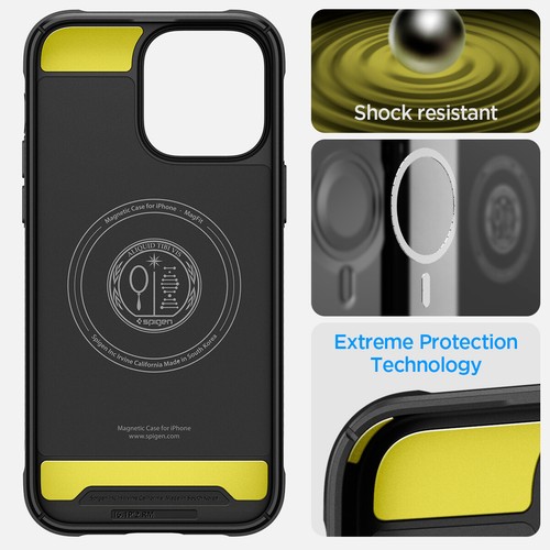 Coque iPhone 14 Pro Max / 14 Pro / 14 / 14 Plus | Spigen [ Armure robuste] Mag Fit - Photo 4 sur 12