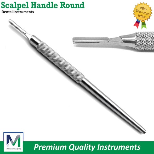 Dental Chirurgischer Skalpellgriff Rund Gerade Klingenhalter Edelstahl - Bild 3 von 6