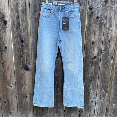 Leviâs Women's Size 27 Ribcage Split Flare Jean Light Wash Rigid Denim NWT 192531521960 | eBay