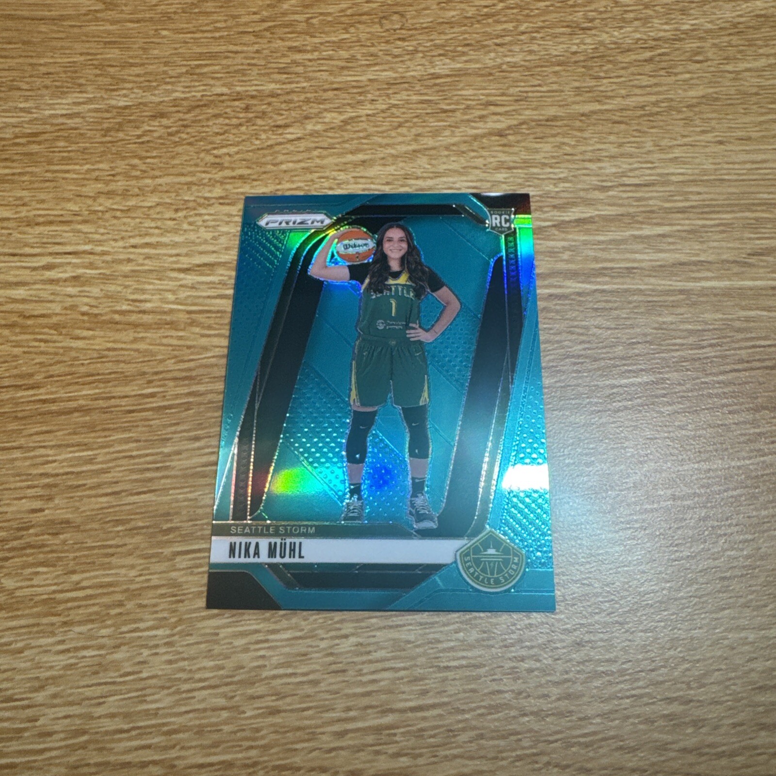 NIKA MUHL 2024-25 PANINI PRIZM WNBA BASKETBALL ROOKIE TEAL #146 RC /49
