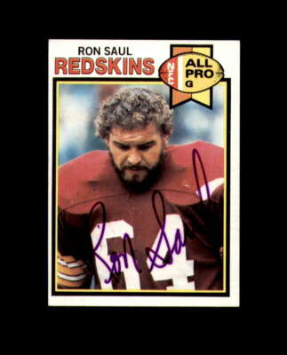 Ron Saul Hand Signed 1979 Topps Washington Autograph