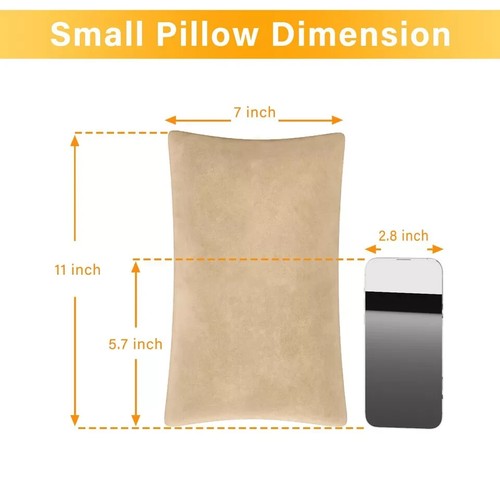 2 Pack Small Pillow Memory Foam Mini Pillow 11 X 7 Inches for Travel Sleeping... - Picture 2 of 7