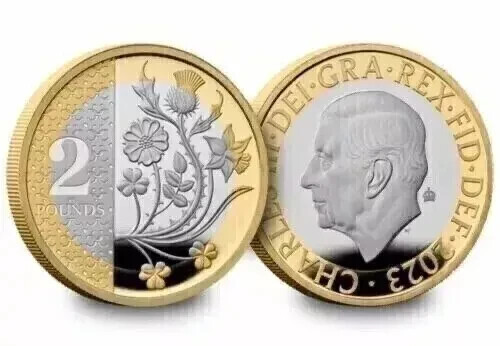 2023 £2 FLOWERS Coin WITH PRIVY MARK Brilliant Uncirculated BUNC SEALED SUPERB - Picture 11 of 16