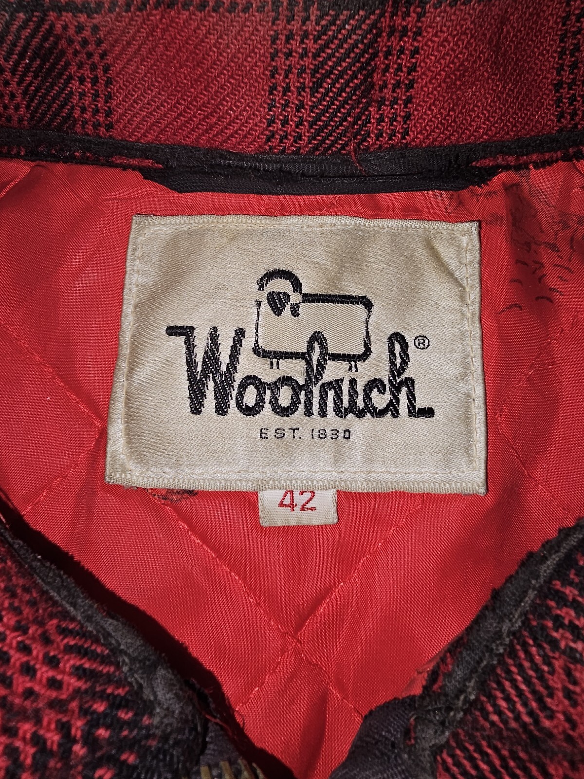 Vintage Woolrich Buffalo Plaid Wool Hunting Jacke… - image 4