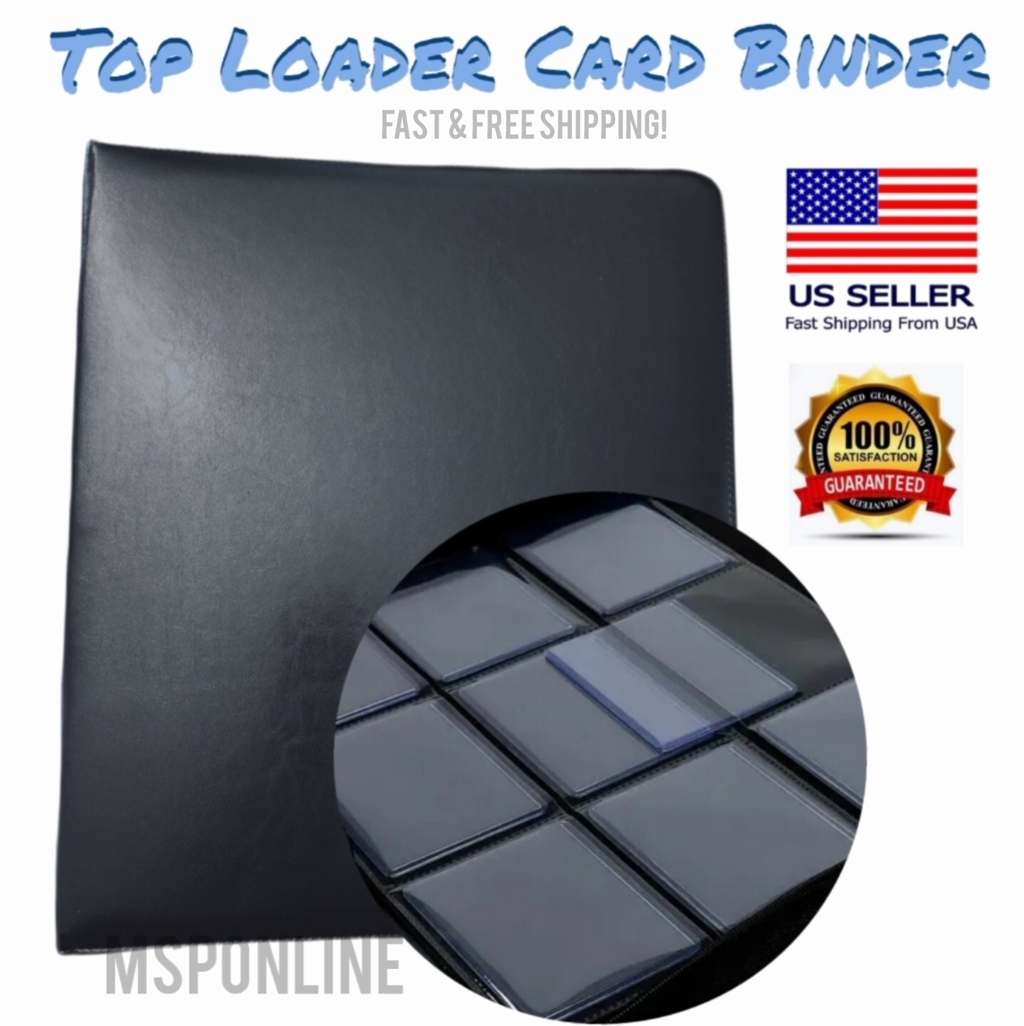 TopLoader Zipper Card Binder Top Loader 252 Cards 9 Pocket 14 Pages NEW eBay