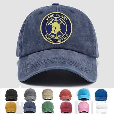 Custom Embroidered Hat Shipyard Mare Island, Veteran Cap, Trucker Hat, Gift Idea