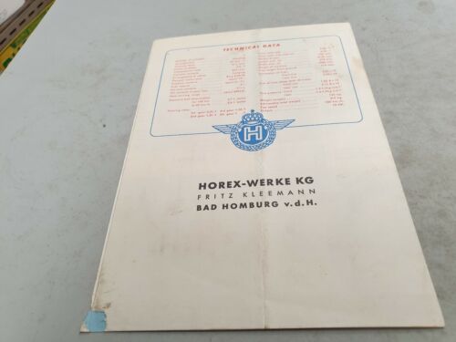 1948 ? HOREX 350cc REGINA Motorcycle Original Sales Brochure VERY RARE - Bild 5 von 5