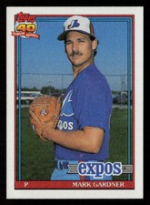 1991 Topps Mark Gardner #757 Montreal Expos Baseball Card