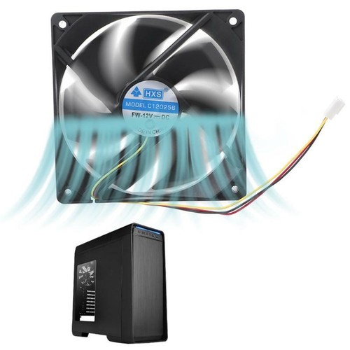 12025 Chassis Cooling Fan 7-Blade PC for Cooler Sleeve Bearing Fan PC Coole - Afbeelding 5 van 8