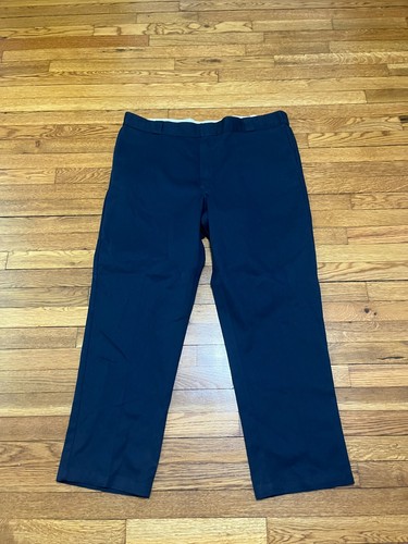 Dickies Herren Arbeitshose Relaxed Fit gerades Bein flache Vorderseite dunkelmarine 44x32