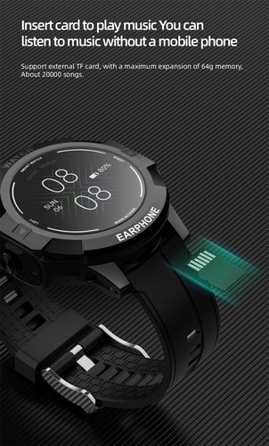 2 in 1 Smart Watch with Earbuds Bluetooth Headset Wireless Stereo Earphones - Bild 6 von 16