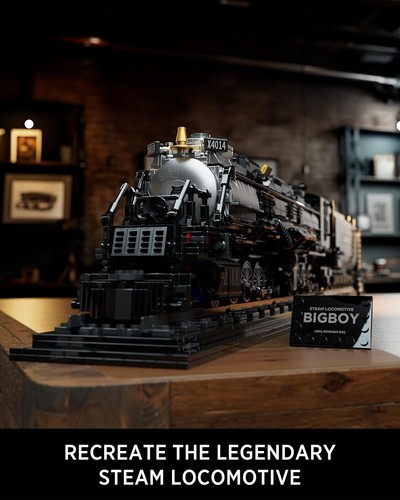 Big Boy Articulated Steam Locomotive Building Set - 1,818 Pieces for Enthusiasts - Picture 4 of 8