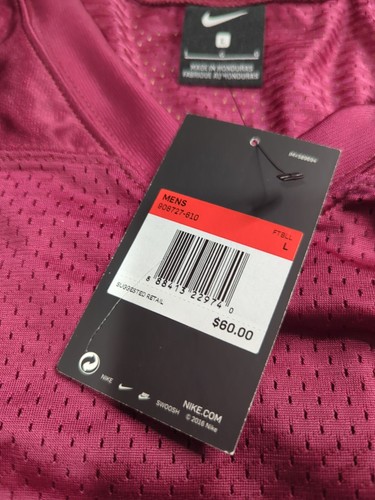 Nike Vapor Pro Football Vented Jersey Men's Large Maroon 908727-610 - Picture 6 of 6