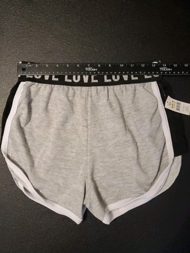 Bobbie Brooks Shorts Womens Tag Size Medium Gray Black Running Elastic Waistband - Picture 8 of 9