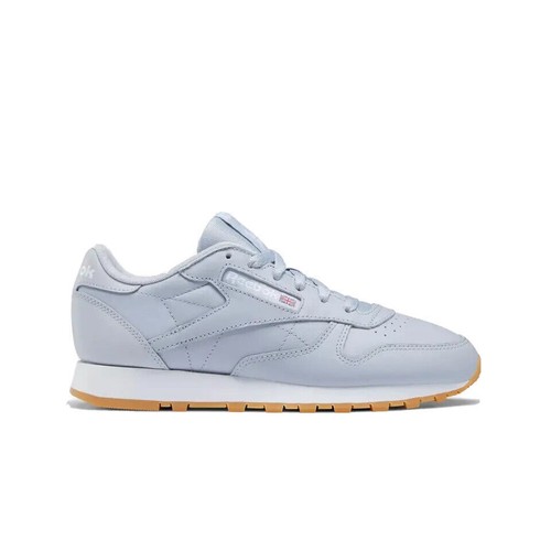 Women Reebok Classic Leather Running Shoes Sneakers Grey Gray White GY6812 - Picture 7 of 12